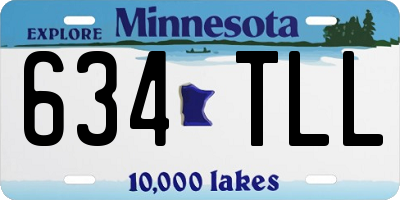 MN license plate 634TLL