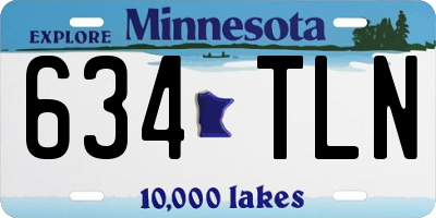 MN license plate 634TLN
