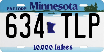 MN license plate 634TLP