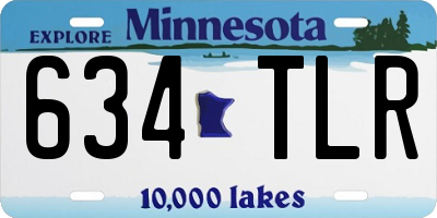 MN license plate 634TLR