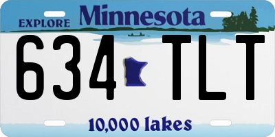 MN license plate 634TLT
