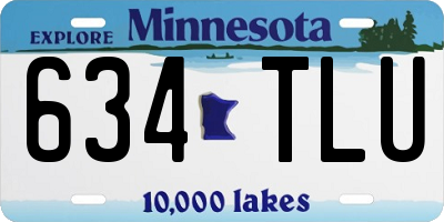 MN license plate 634TLU