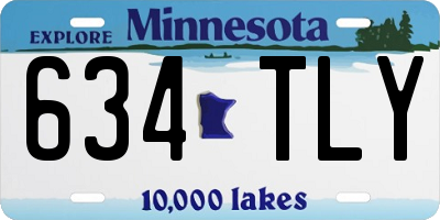 MN license plate 634TLY