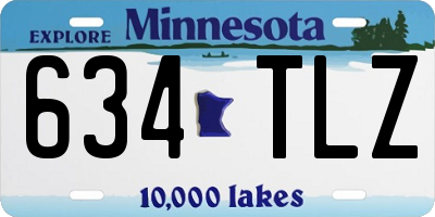 MN license plate 634TLZ