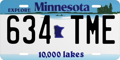 MN license plate 634TME