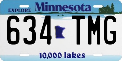 MN license plate 634TMG