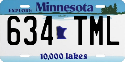 MN license plate 634TML