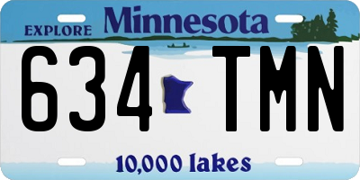MN license plate 634TMN