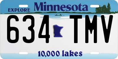 MN license plate 634TMV