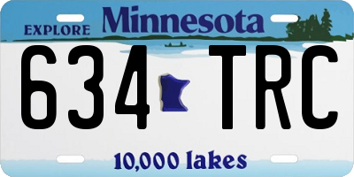 MN license plate 634TRC