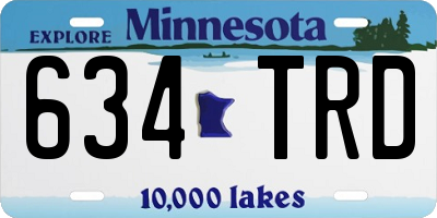 MN license plate 634TRD