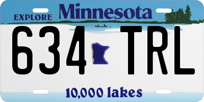 MN license plate 634TRL