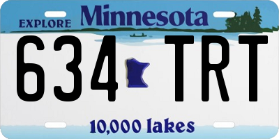 MN license plate 634TRT