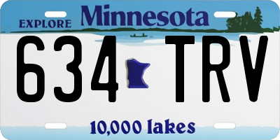 MN license plate 634TRV