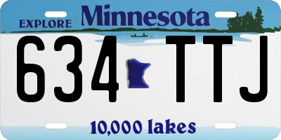 MN license plate 634TTJ