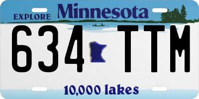 MN license plate 634TTM