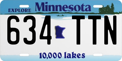 MN license plate 634TTN