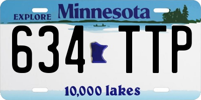 MN license plate 634TTP