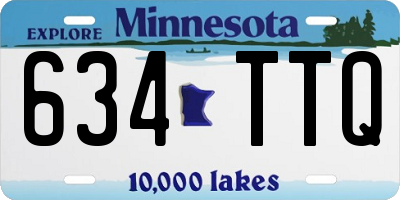 MN license plate 634TTQ