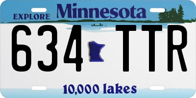 MN license plate 634TTR