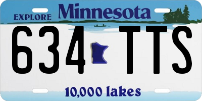 MN license plate 634TTS