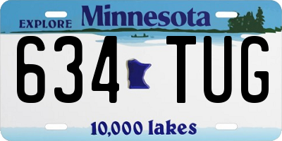 MN license plate 634TUG