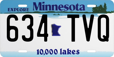 MN license plate 634TVQ