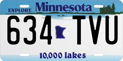 MN license plate 634TVU