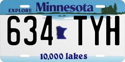 MN license plate 634TYH