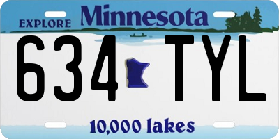 MN license plate 634TYL