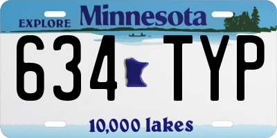 MN license plate 634TYP