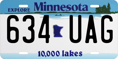 MN license plate 634UAG