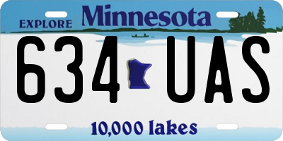 MN license plate 634UAS