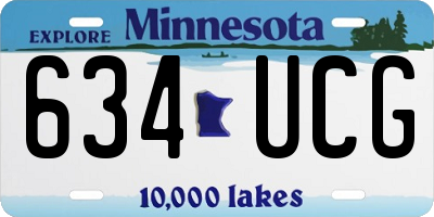 MN license plate 634UCG