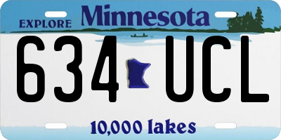 MN license plate 634UCL