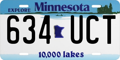 MN license plate 634UCT