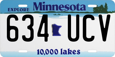 MN license plate 634UCV