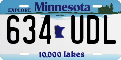 MN license plate 634UDL