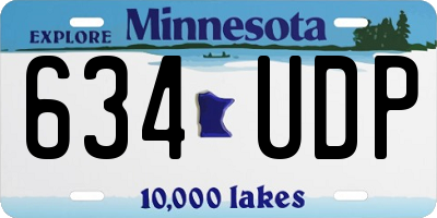 MN license plate 634UDP