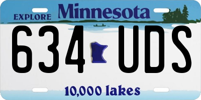 MN license plate 634UDS