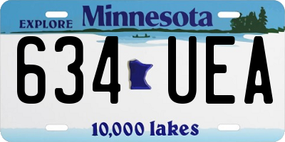 MN license plate 634UEA