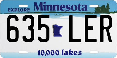MN license plate 635LER