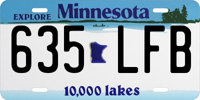 MN license plate 635LFB