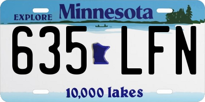 MN license plate 635LFN