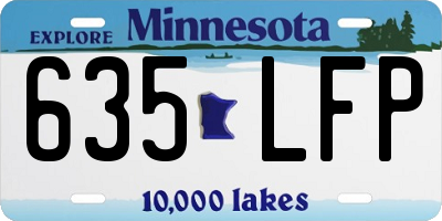 MN license plate 635LFP