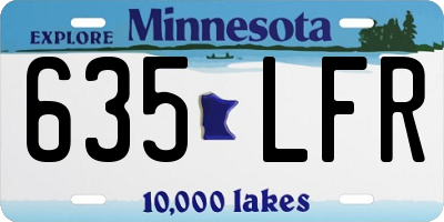 MN license plate 635LFR