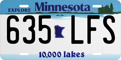 MN license plate 635LFS