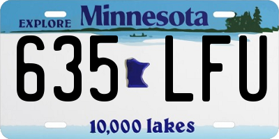 MN license plate 635LFU