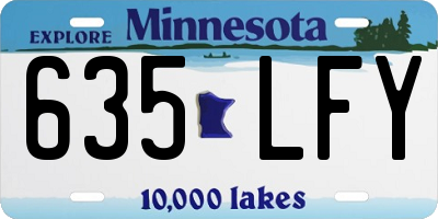 MN license plate 635LFY