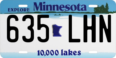 MN license plate 635LHN
